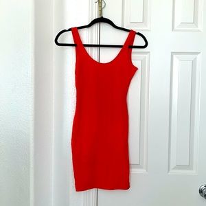 American Apparel Orange Bodycon Dress